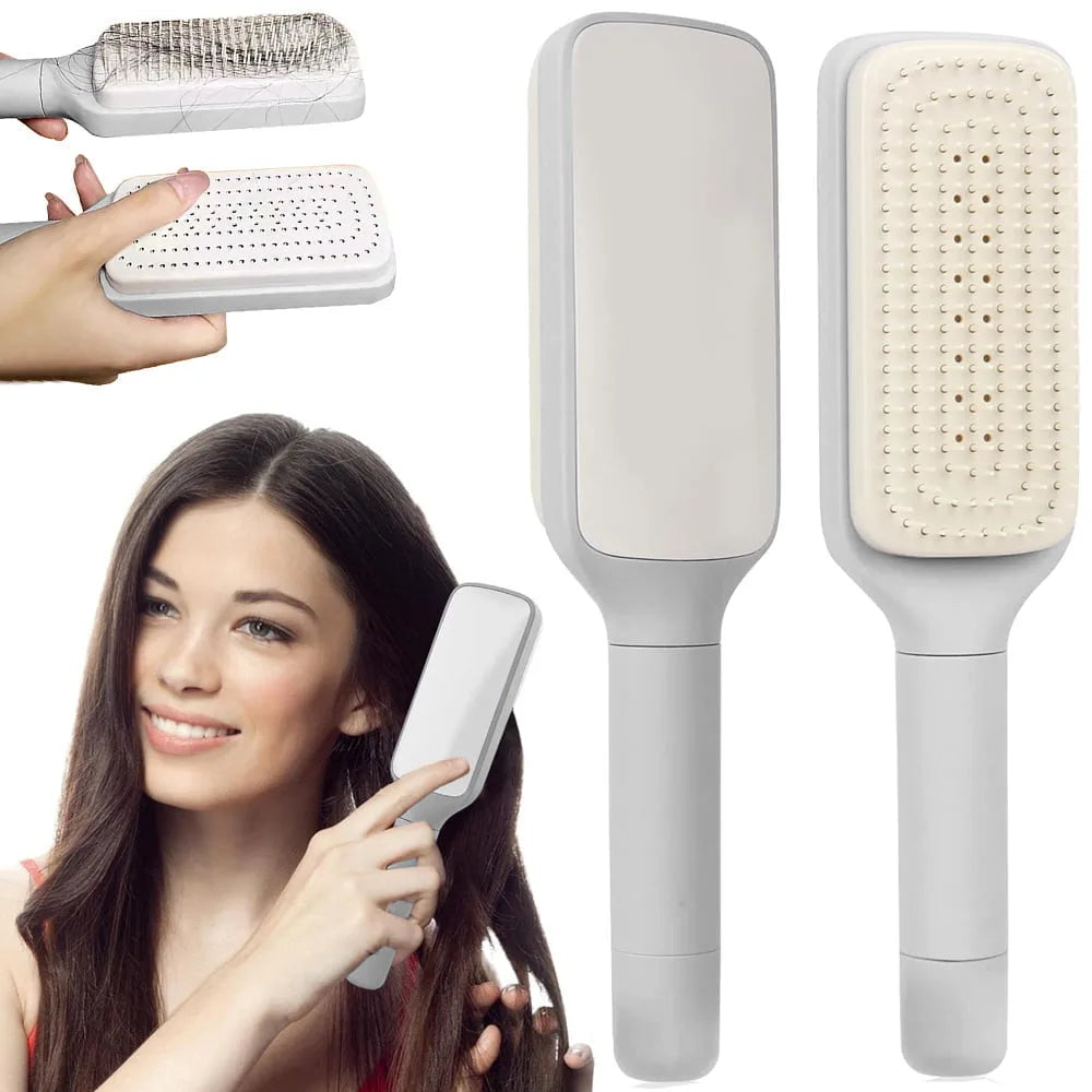 4 In 1 Self Cleaning Hair Brush Comb ( Hot Sellingš„ )